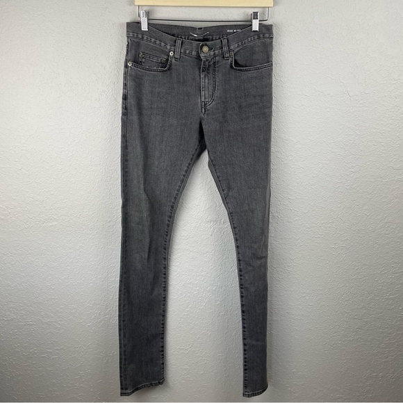 Saint Laurent Paris D02 M/SK-LW Black‎ Wash Super Skinny Jeans - Picture 1 of 6